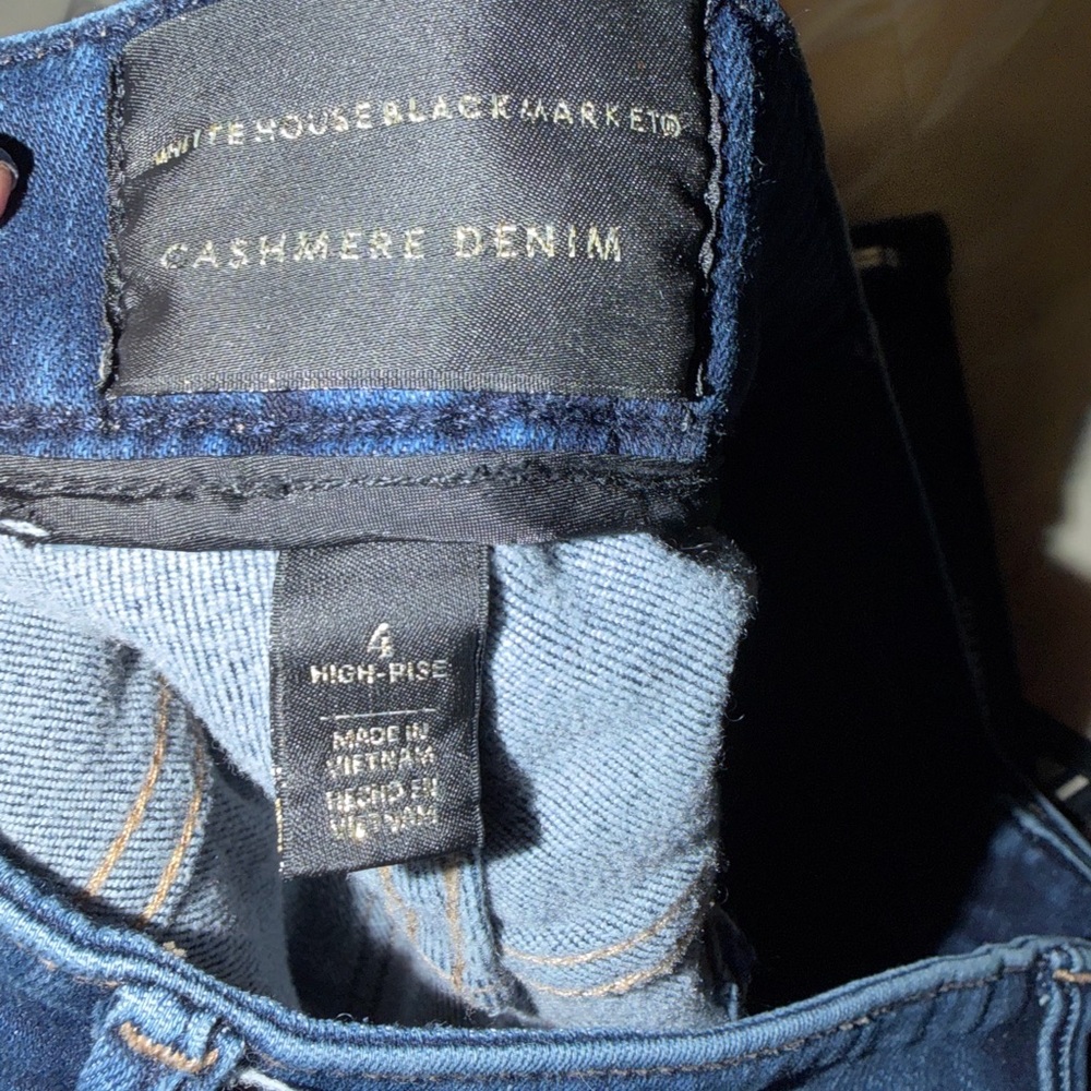 White House Black Market Cashmere Denim Women's Blue Jeans - Picture 3 of 5